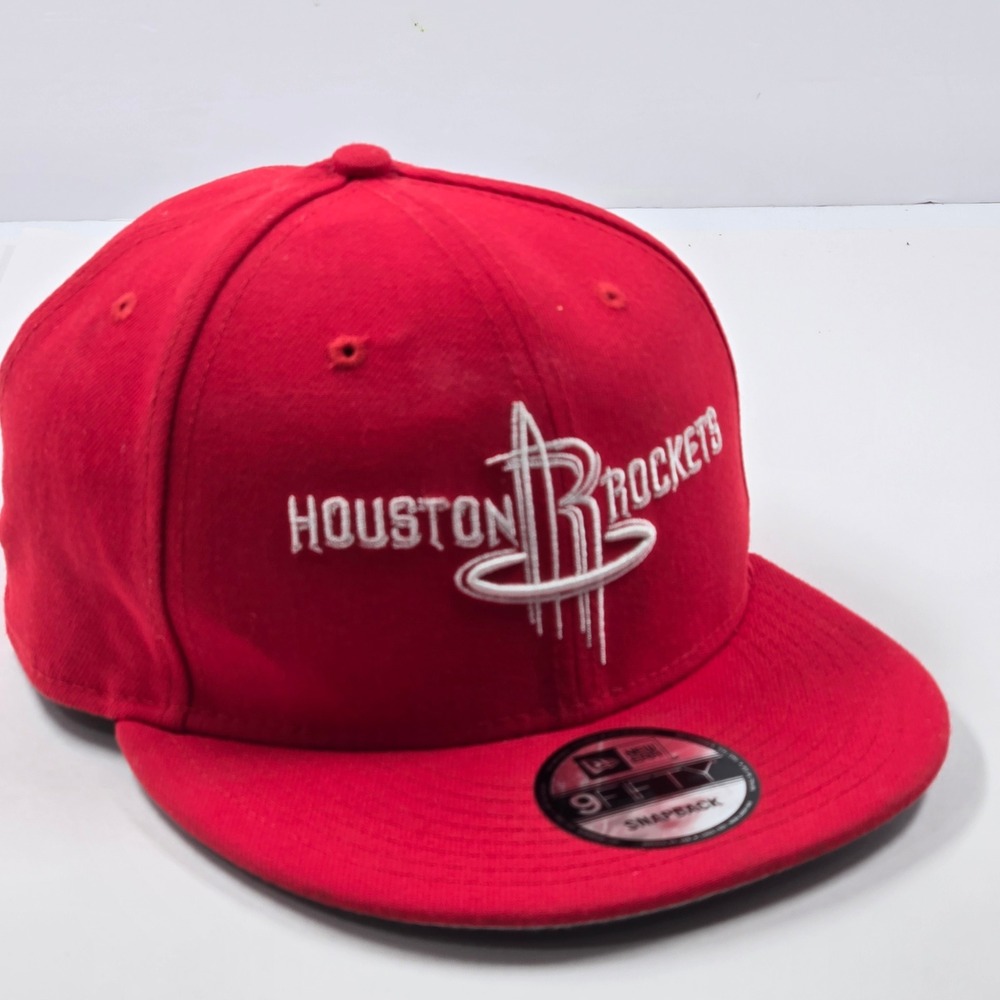 New Era 9FIFTY Houston Rockets NBA Snapback Hat Red One Size Fits Most Cap